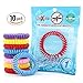 OUTXPRO 10 Natural Mosquito Insect Repellent Bracelets - Family Pack - No Deet Pest Control Bug Repelling Wristbands Multi Colored Single Pack Super Effective 250 Hours Protection Each Band