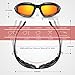 BELINOUS Safety Glasses, Polarized Motorcycle Riding Glasses Goggles Sunglasses Accessory for Men Women, 4 in 1 Copper Smoke Clear Yellow Lenses, Black Frame, Cycling Driving Hunting Fishing Shooting