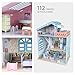CubicFun Dollhouse Kits with Furniture,Kids House 3D Puzzle Toys 112 Piece,Seaside Villa P683h