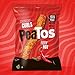 Peatos Crunchy Curls Snacks, Fiery Hot, 3 Ounce (4 Count), Junk Food Taste, Made from Peas, Serious Heat, 4g Protein and 3g Fiber, Pea Plant Protein Snack