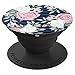 Floral Pink Blush and White on Navy Blue Striped Pattern PopSockets PopGrip: Swappable Grip for Phones & Tablets PopSockets Adhesive PopGrip