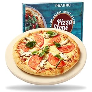 Pizzasteen Rond voor Oven en Grill – Voor een Krokante Bodem – Gemaakt van Cordieriet tot 900 °C – Hittebestendig