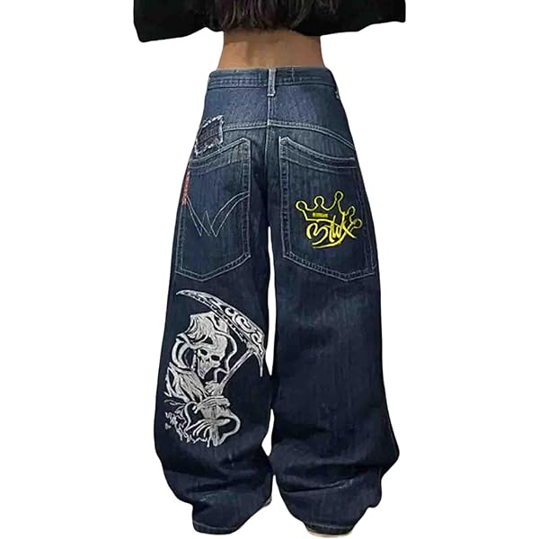 パンツ 90s00s SOHK painted baggy denim wide Y2K 90s00s SOHK painted baggy denim wide Y2K - メルカリ