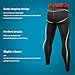 SILKWORLD Men's 2 Pack Compression Pants Baselayer Cool Dry Sports Tights Leggings