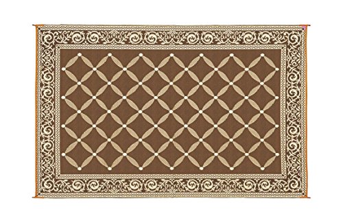 Reversible Mats 116097 Brown/Beige 6’x9′ RV Patio Mat
