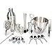 Bar Set, 17 Pieces Bartender Kit Cocktail Bar Set Stainless Steel Cocktail Set includes 24oz Martini Cocktail Shaker, 50oz Ice Bucket, Double Size Jiggers and other Essential Bartending Bar Tools