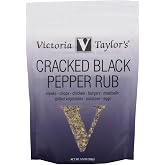 Cracked Black Pepper Rub - A classic Montreal Style Steak Seasoning Blend. Use on steak, chicken, pork or vegetables. (5.5 oz Pouch)