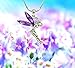 DianaL Boutique Beautiful Purple Tinkerbell Fairy Charm Pendant Necklace Jewelry