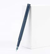 Hongdian erofa Dark Blue Bent Nib Fountain Pen Fude with Converter Box Set view 6