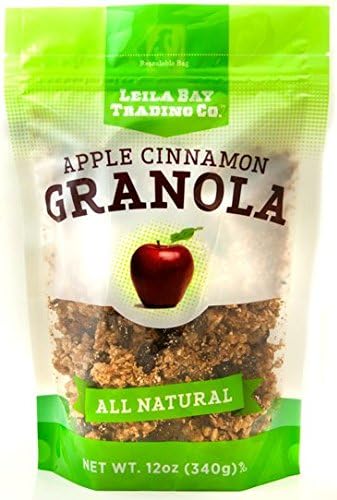 Leila Bay Trading CompanyApple Cinnamon Granola, 12 Oz Pouches (Pack Of 3)
