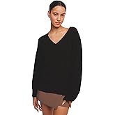NAADAM Womens Signature Cashmere V-Neck Sweater