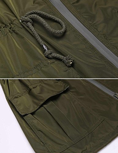 Unibelle Waterproof Lightweight Rain Jacket Active Outdoor Hooded Raincoat for Women