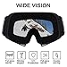 Motorcycle Motocross Goggles, ATV Off Road Bike Glasses for Men, Women & Youth Dirt Bike Riding, Cycling, Ski Snowboard Sports Outdoor Goggles, Windproof Dustproof UV400 Protection Clear Lense