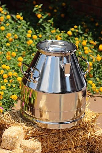5.2 Gallon stainless steal milk bucket with cover by Tulsan