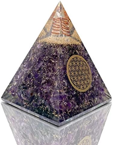 Mixed Media - BOMBAY Crystals Orgone Pyramid of Success, Amethyst Orgonite Pyramid is Healing Crystals for Power & Wisdom and Orgonite Pyramid help in Healing Meditation