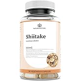Nature Restore Shiitake Mushroom Extract Supplement, 90 Capsules, High 30% Polysaccharide Concentration, Non-GMO, Gluten Free