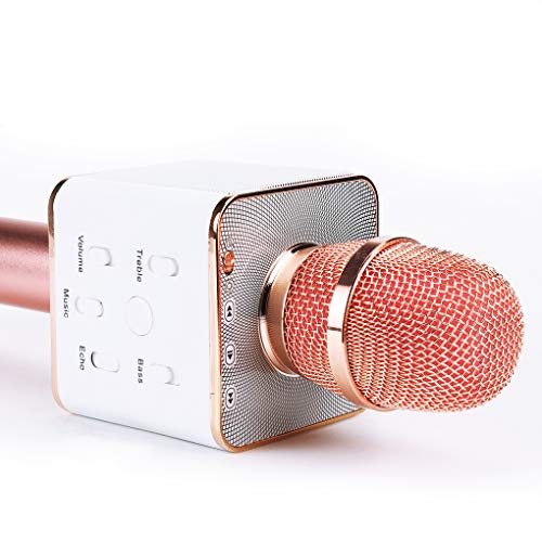 Tralntion Q7 Magic Karaoke Microphone Phone KTV Player Wireless Bluetooth MIC Speaker Record Music