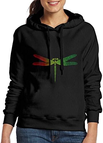 Corelosa Rasta Reggea Dragonfly Women's Hooded Sweatshirt