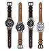 VIGOSS Leather Strap Compatible with Galaxy Watch 46mm Bands/Gear S3 Frontier Band Men 22mm Premium Vintage Crazy Horse Bracelet Replacement for Samsung Galaxy Watch 46mm/Gear S3 Smartwatch
