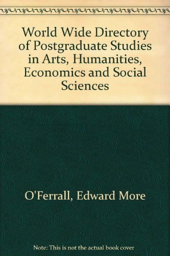Postgraduate Studies in Arts, Humanities, Economics, and Social Science