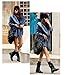 Women's Denim Trench Coat Hoodie Outerwear Hooded Jeans Coat Jacket,One Size