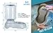 Automatic Gravity Water Bowl for Dogs Cats Pets < 7 lbs - 1 Gallon Capacity Dog Water Dispenser and Waterer - Premium PP Material Easy Cleaning Safety Twist Mouth Ring and Translucent Bottle