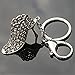 JewelBeauty Cute High Heel Shoes Heels Rhinestone Crystal Keychain Pendent Charm Gift For Women Purse Handbag Phone Bag Decor Keyrings (whiteII)
