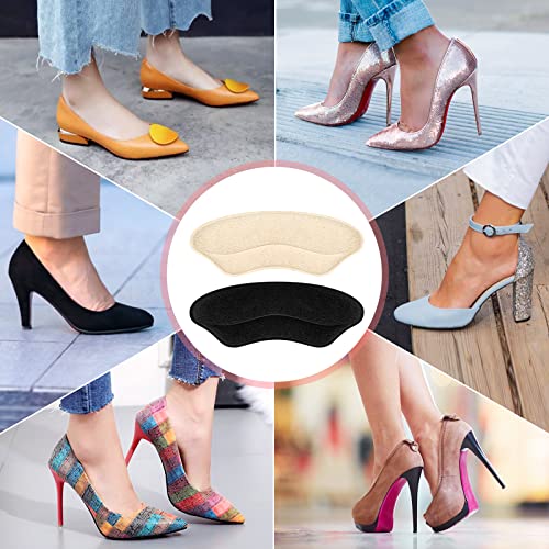 Heel Inserts for Women Pads Protectors - Heel Grips Liner for Men Women, Heel Cushions Inserts for Loose Shoes (6 Pairs)