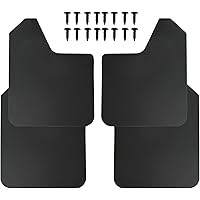 HILAKE Universal Mud Flaps for Truck 4pcs Black Front and Rear Splash Guards Fender Mud Guards Fit for Car, Pickup Truck, SUV