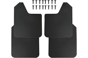 HILAKE Universal Mud Flaps for Truck 4pcs Black Front and Rear Splash Guards Fender Mud Guards Fit for Car, Pickup Truck, SUV