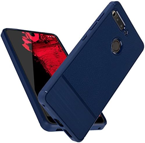 Essential Phone Case,Premium Flexible TPU Rubber Slim Fit Case Scratch Resistance Shockproof Protective Back Cover for Essential PH-1 (Blue)