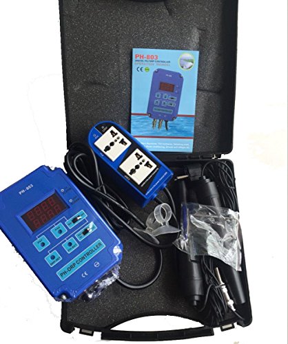 VETUS INSTRUMENTS PH-803 Digital pH ORP 2 in 1 Controller with Separate Relays for pH and ORP pH 0.00 ~ 14.00pH ORP -1999~1999mV Color Blue