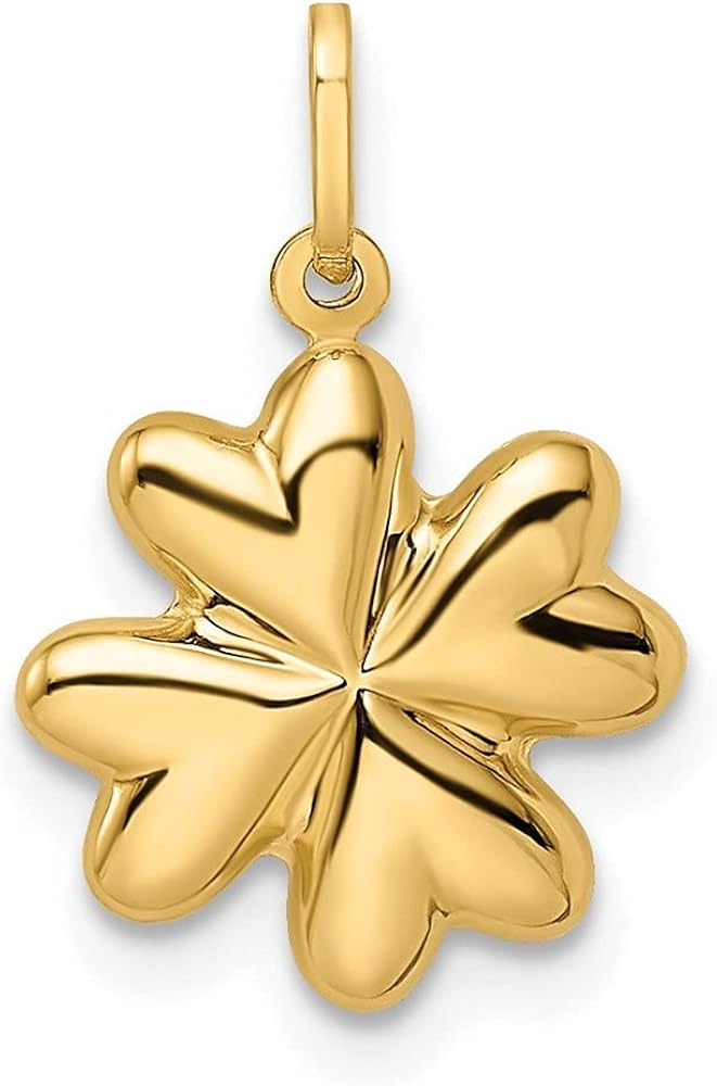 14k gold 4 leaf clover pendant