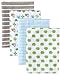 Gerber Baby Boys' 4 Pack Flannel Burp Cloths
