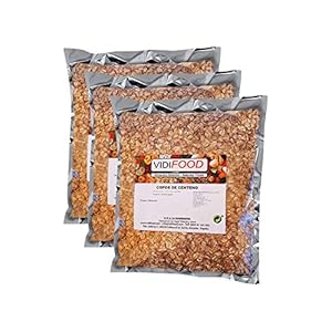 Roggevlokken – 3kg – Natuurlijke Voedzame Zemelen Granen – Vegan-Friendly – Hoog Vezelgehalte