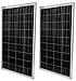 WindyNation 2pcs 100 Watt Polycrystalline Solar Panel Off-Grid 12 Volt (12V) Battery Charging for RV Boat