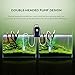 VicTsing Air Pump Ultra Silent High Out Energy Efficient Aquarium Air Pump Fish Tank Oxygen Air Pump With 2 Air stone/2M Silicone Tube-Black