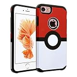 iPhone 6S Case, DURARMOR® Iphone 6 4.7” [Lifetime Warranty] Poke Ball Style Pokemon Go Dual Layer Hybrid Bumper ShockProof Ultra Slim Fit Armor Air Cushion Defender Protector Cover for 4.7” iPhone 6s