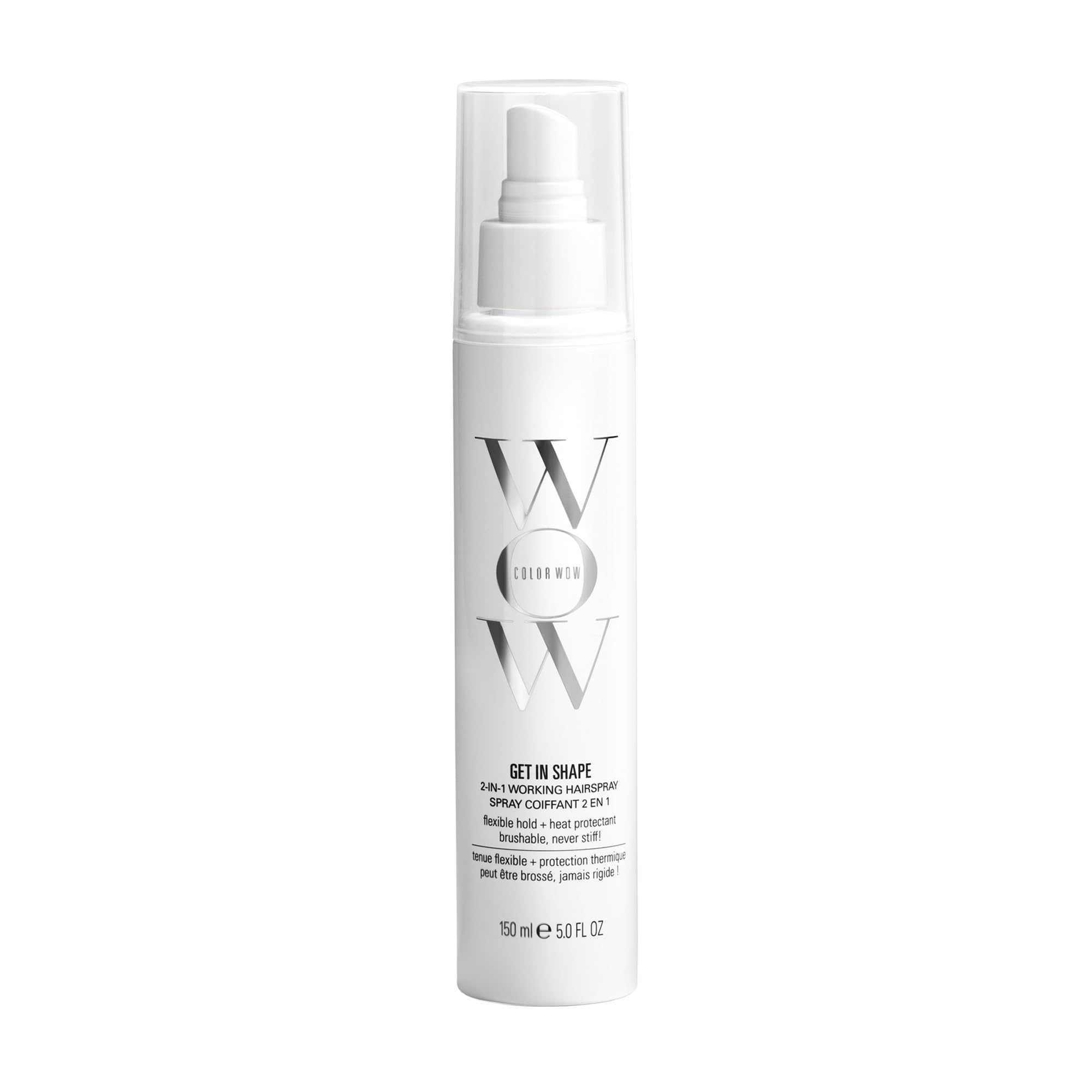 COLOR WOW Get In Shape Non-Aerosol Hairspray – Flexible, Strong Hold with Glossy Finish | Heat Protection + Touchable Control | No Dulling or Yellowing on Colour-Treated Hair