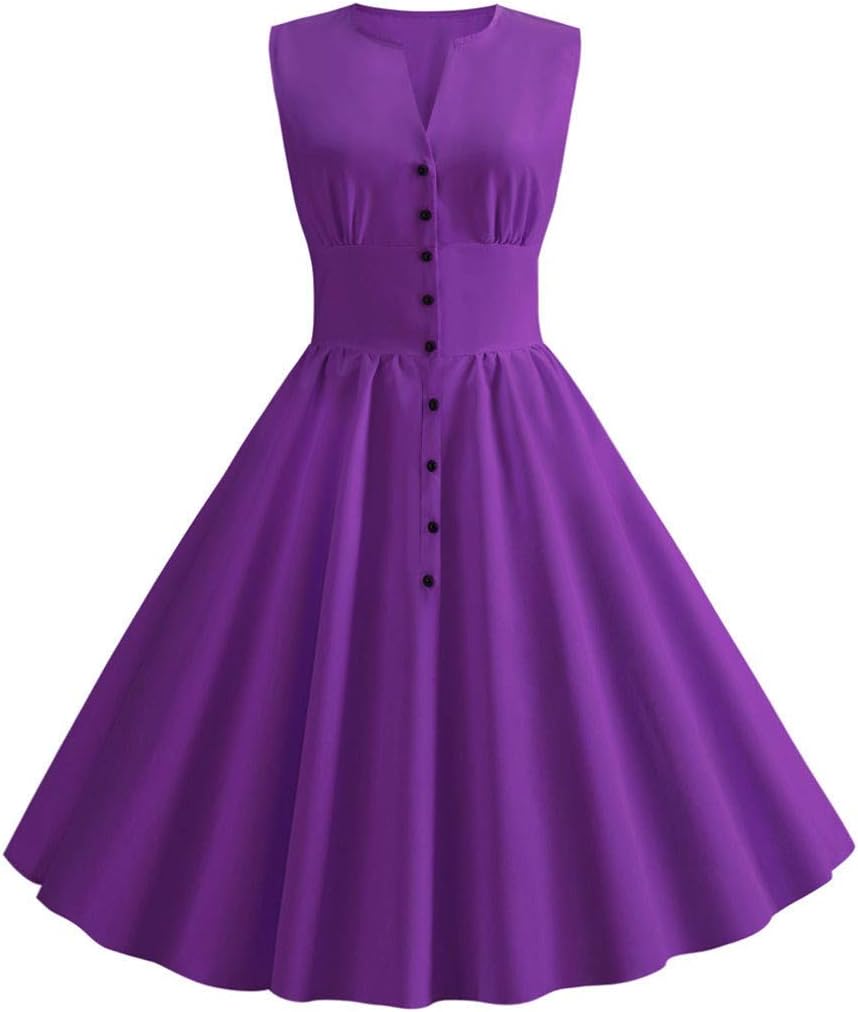 Bringbring Dresses Women's Vintage Dot Swing 50s Housewife Casual Evening Party Prom Dress Sleeveless Fashion O-Neck Geometric Circle Floral Bandage Dot Printed Mesh Sexy Slim Pendulum Draped Dress