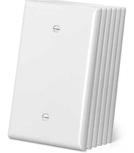 CML Oversized Blank Wall Plate, 20 Pack Jumbo Blank Outlet