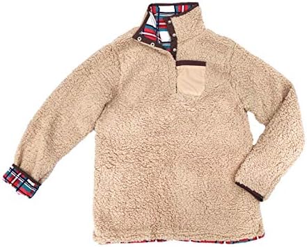 beige sherpa pullover