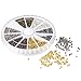 Pandahall 1 Box 6 Colors 2mm Round Brass Tube Crimp Beads, Hole: 1.2mm, About 3000pcs/box