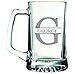 Large 25oz Personalized Beer Mug with Initial and Name