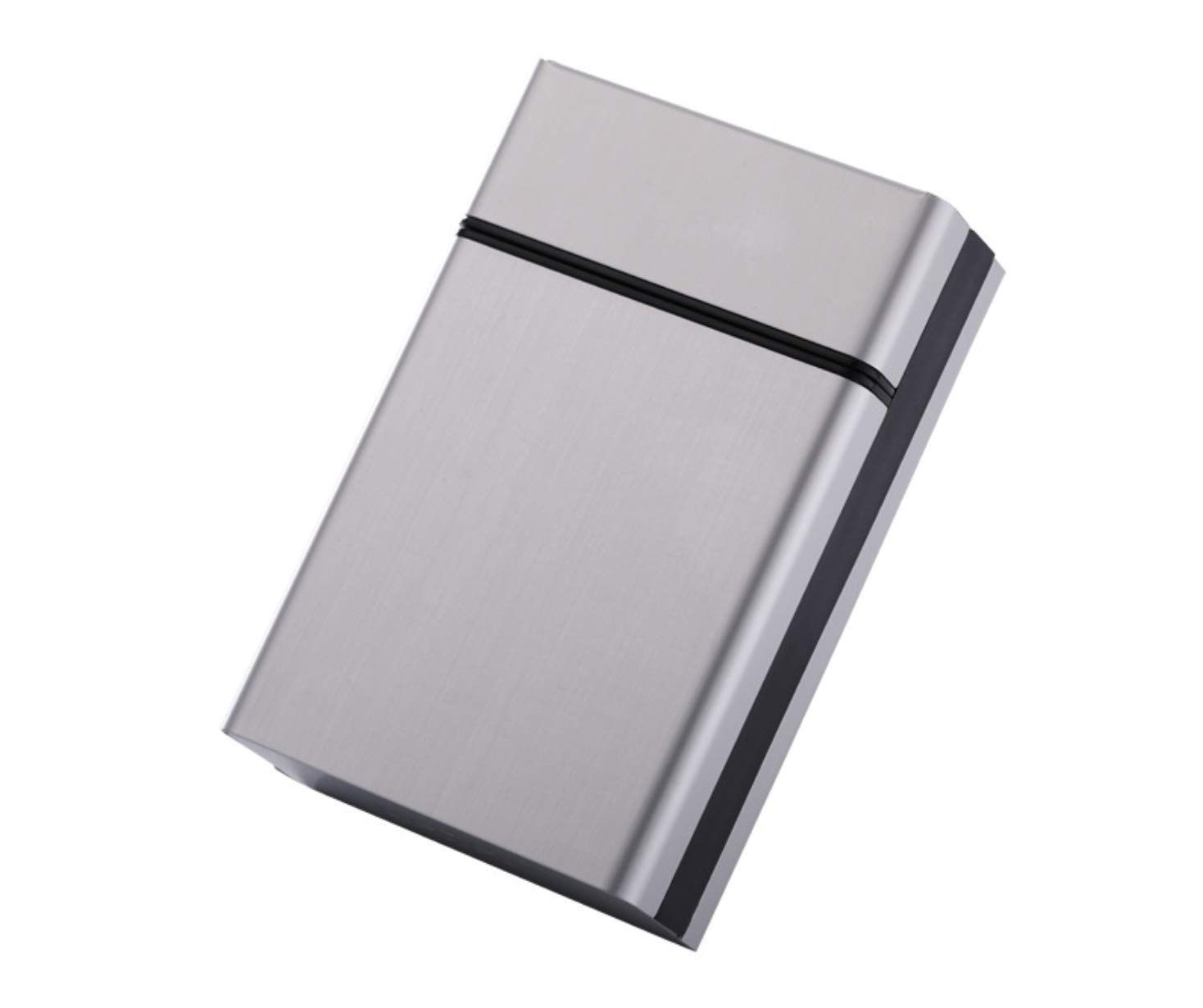 6Winky Aluminum Cigarette case Cigarette Holders Cigarette Box for Woman and Man (Grey)