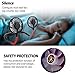 Leipple Neck Fan Portable- Neckband Fan USB Charging Hand Free - Personal Mini Sport Fan - Rechargeable with 3 Speeds Adjustable and LED Light for Sports Travel Outdoor Office Reading (Black)