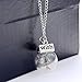 Rinhoo Wish Necklace Real Dandelion Seed Necklace Floating Charms Pendant Necklace Bridesmaids Gift