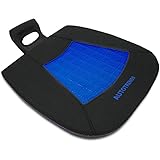 AUTOTRENDS-SJ164A016-1 Gel Seat Cushion Cooling Coccyx Orthopedic Breathable Car Seat Cushion Anti Slip Backing Mat, Black
