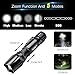 Wsky LED Tactical Flashlight, Best S2000 Water Resistant Work Light Flashlight with 5 Modes, Zoomable, Perfect for Camping Biking Hiking Home Emergency or Gift-Giving (Batteries Not Included)