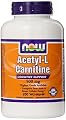 NOW Foods Acetyl L-Carnitine 500mg, 200 Vcaps (Pack of 3 (200 vcaps ea))
